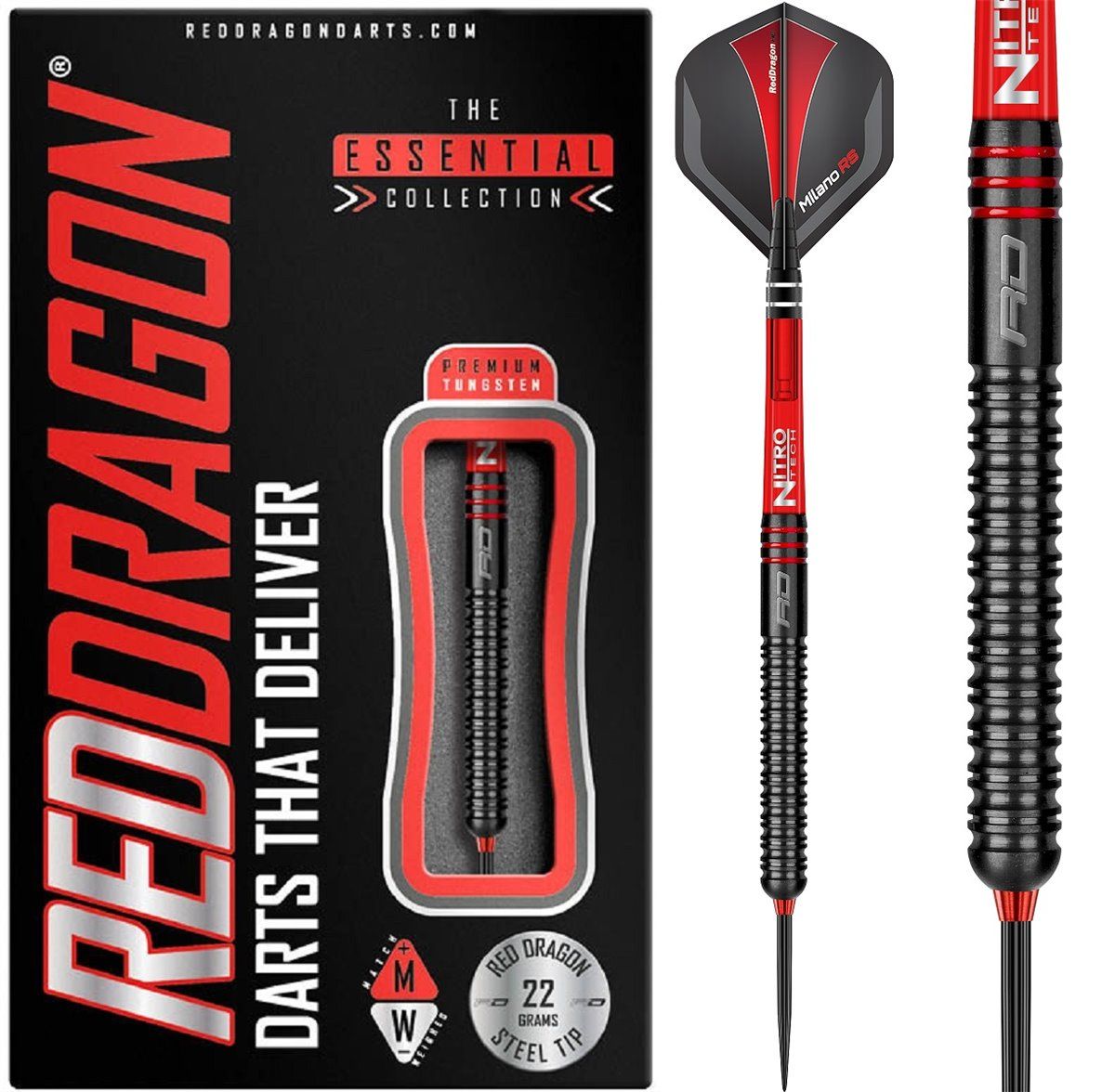 Reddragon Milano RS Steeldarts 22 Gramm Steeldarts