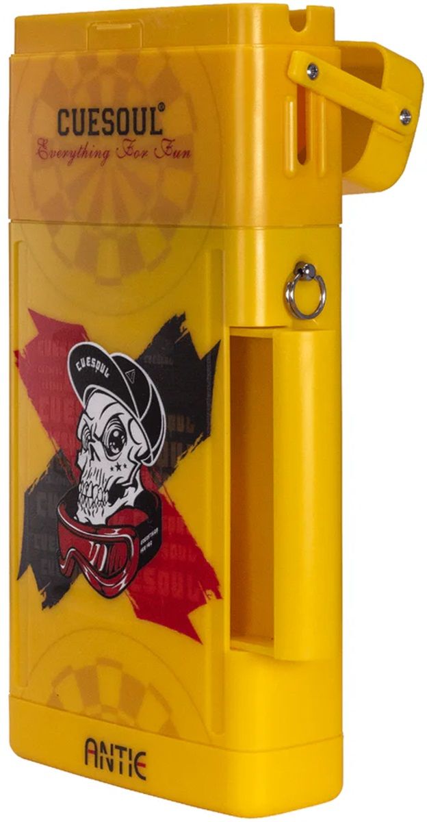 Cuesoul Antie Hard Dart Case Skull with Straw Dart Tasche