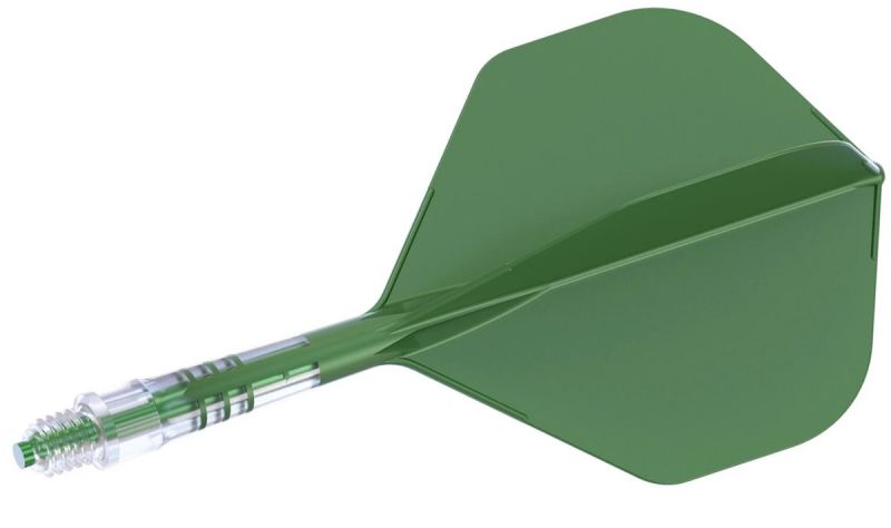 Cuesoul Dart Flight/Shaft ROST T19 Carbon Shaft Grün/Grün Standard Flights