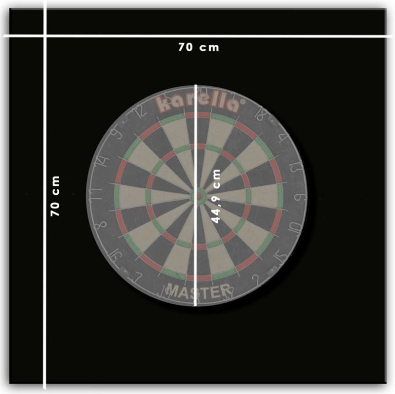 4 tlg. Karella Wandschutz Catchring Quadro Quadratisch Steel Dartscheibe Auffangring