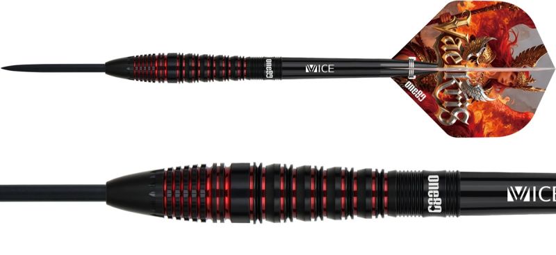 ONE80 Vaelkris V4 Steeldarts 22 Gramm + 5 Set Flights Steeldarts