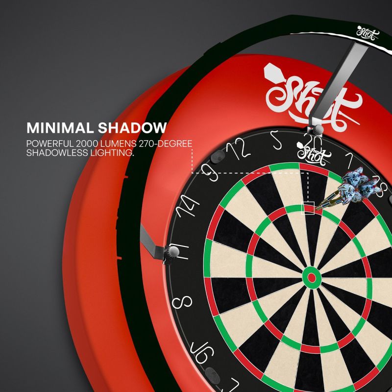 Shot Lumen Core Dartboard Light System LED Licht für Dartboards Boardzubehör