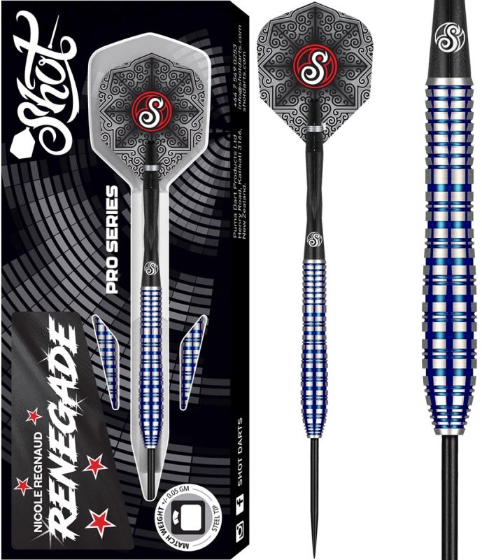 SHOT! Nicole Regnaud 90% Steeldart 23 Gramm Steeldarts