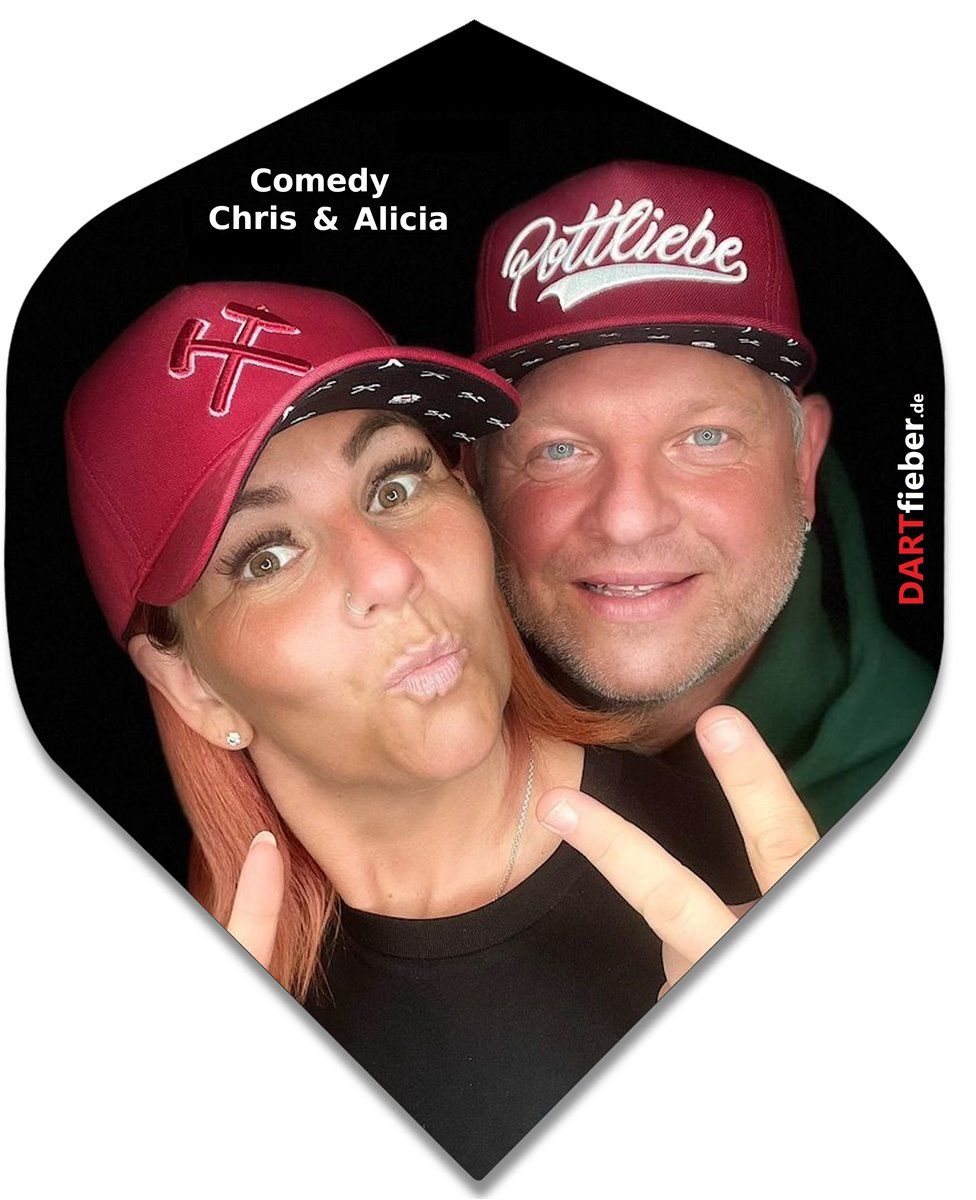 Starter-Set Softdart Board Karella Premium Silver Chris und Alicia Edition E-Dartscheibe