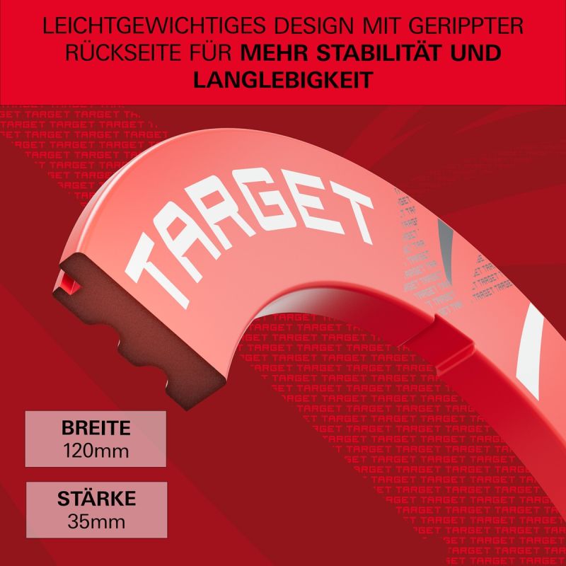 Target Patterned Notched Surround Catchring Schwarz/Rot/Grau Auffangring