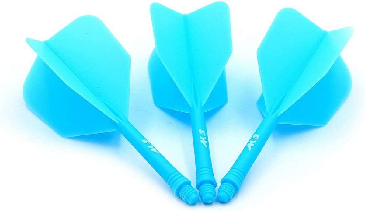 Cuesoul Dart Flight/Shaft AK5 Blau Big Wing Flights