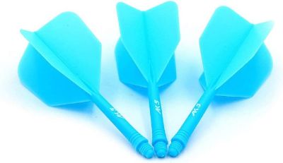 Cuesoul Dart Flight/Shaft AK5 Blau Big Wing Flights