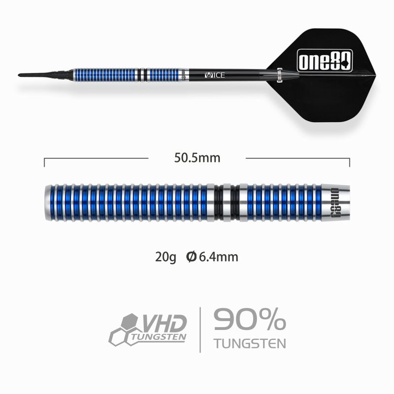 ONE80 Matthias De Vlieger 90% Softdarts 20 Gramm Softdarts
