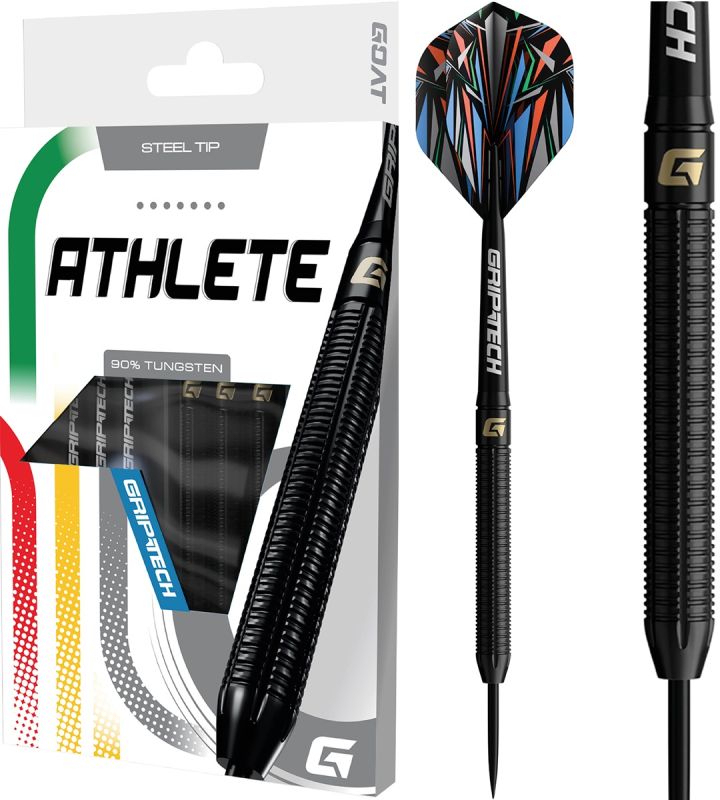 GOAT Athlete Black 90% Steeldarts 23/24/25 Gramm Steeldarts