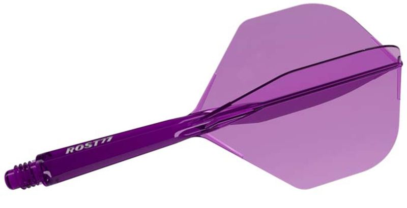 Cuesoul Dart Flight/Shaft ROST 77 Transparent Lila Small Standard Flights