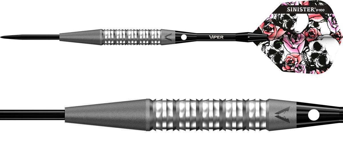 Viper Sinister S4 Sandblasted Reverse Cut 95% Steeldarts 22/24/26 Gramm Steeldarts