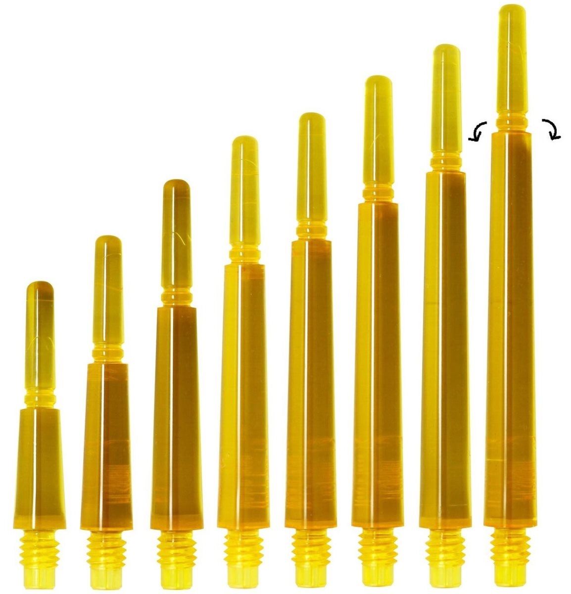 Cosmo Darts Fit Shafts Gear Normal Spinning KLAR Gelb Shafts