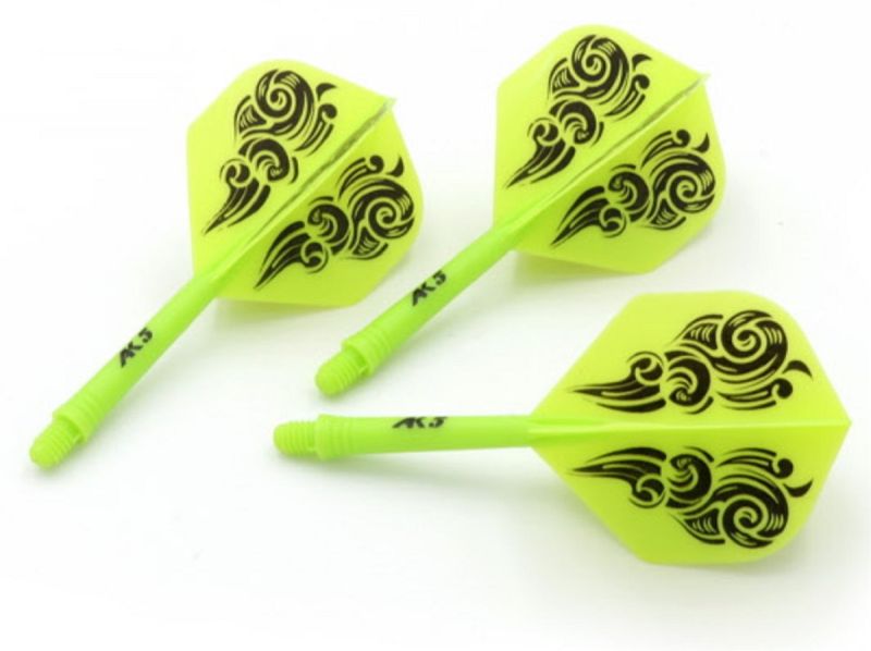 Cuesoul Dart Flight/Shaft AK5 Wolke Grün Standard No2 Flights