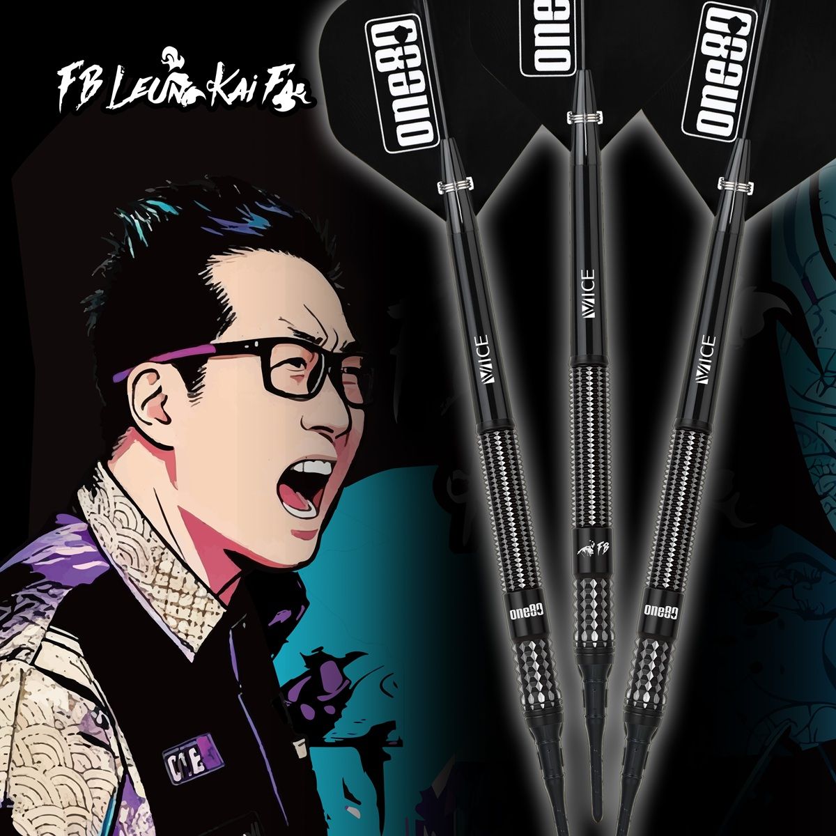 One80 FB Leung V3 Signature Dart 90% Softdarts 18 Gramm Softdarts