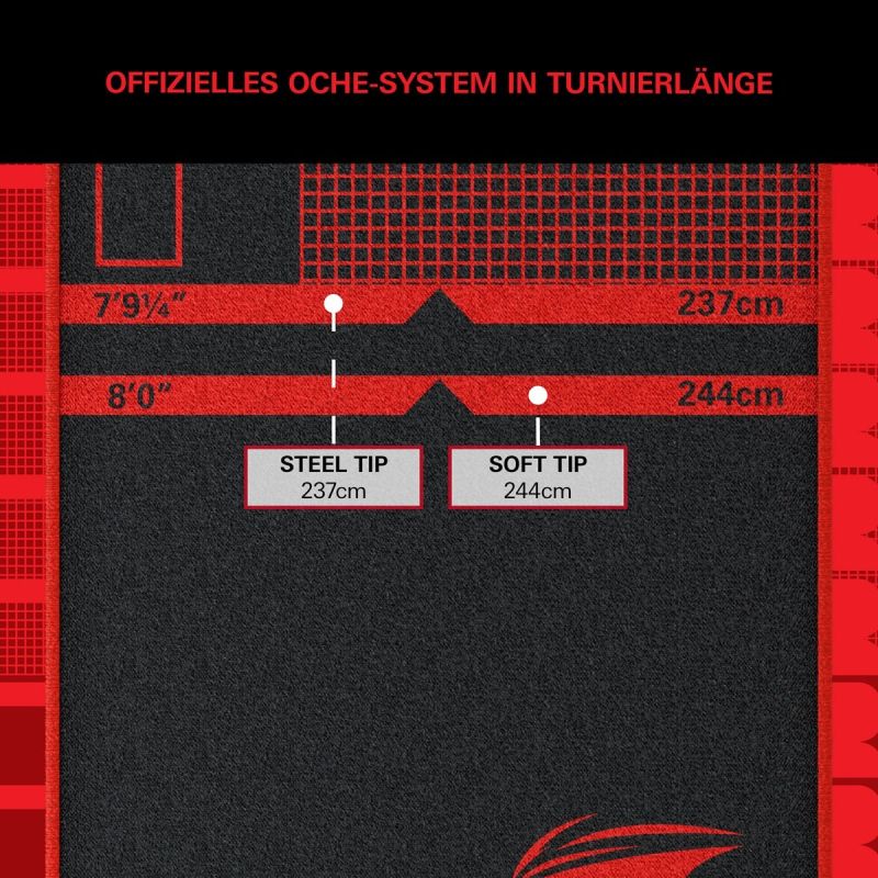 Target TOR DART MAT Teppich 300 x 60 cm Dart Schutzmatte