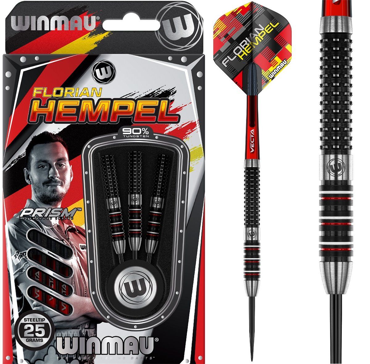 Winmau Florian Hempel 90% Steeldart 23/25 Gramm Steeldarts