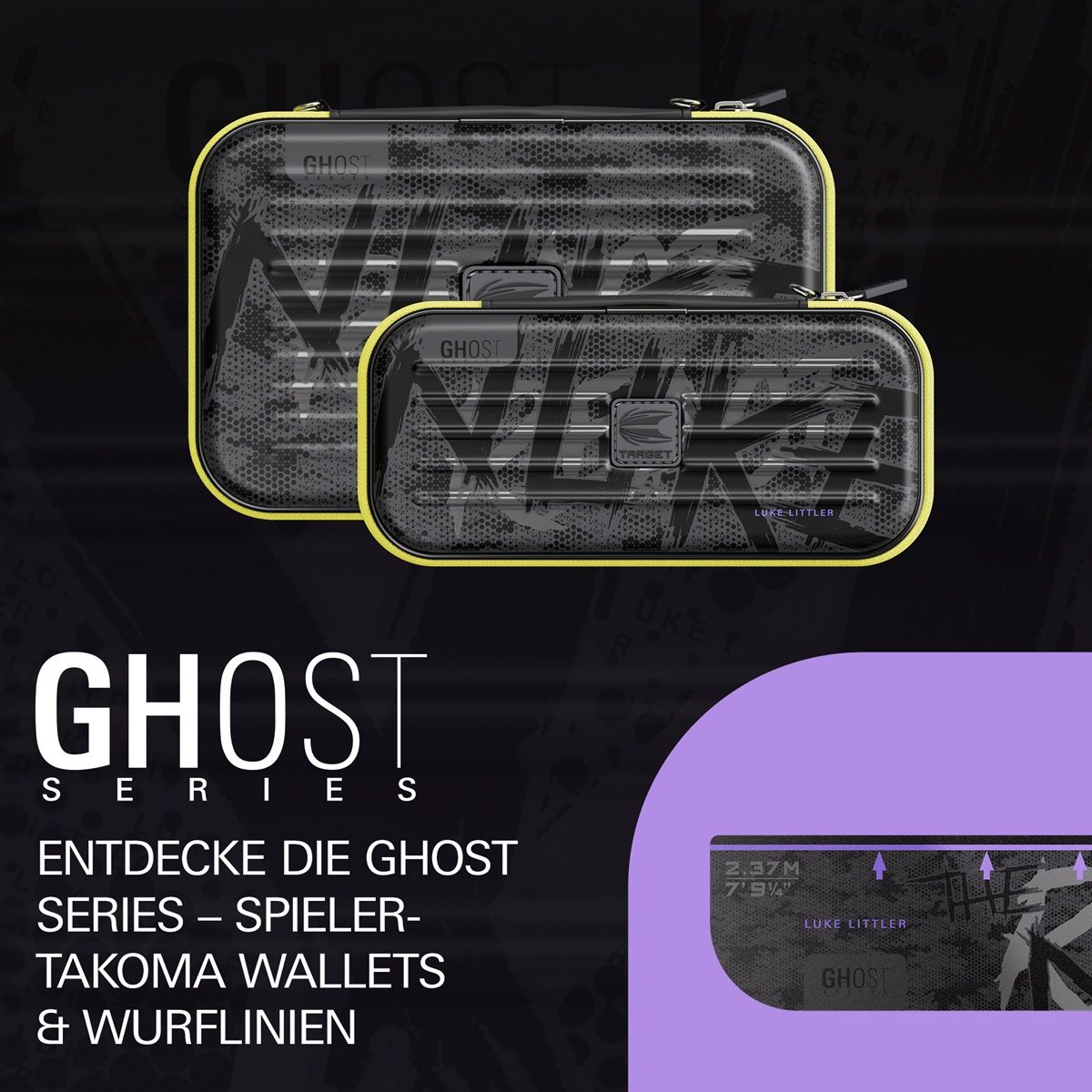 Target Takoma XL Ghost Luke Littler Wallet Aufbewahrung Case