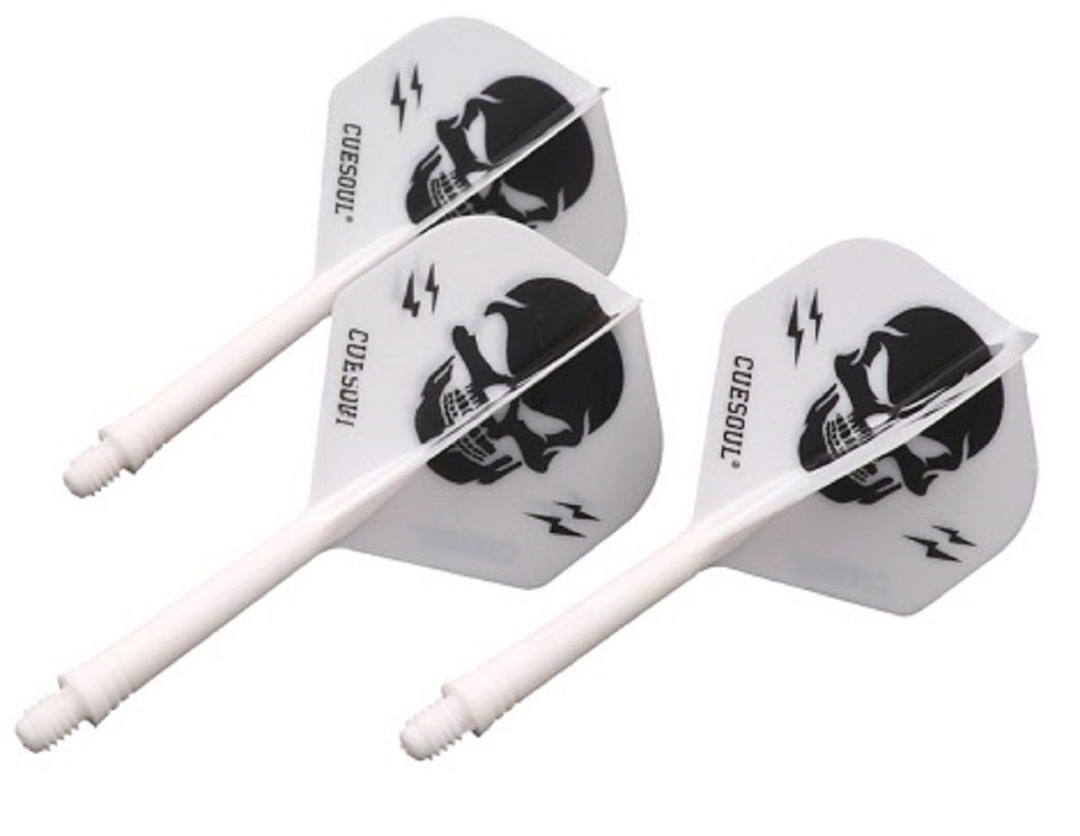 Cuesoul Dart Flight/Shaft Skeleton Skelett Black Standard No2 Flights