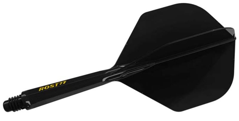 Cuesoul Dart Flight/Shaft ROST 77 Schwarz Small Standard Flights