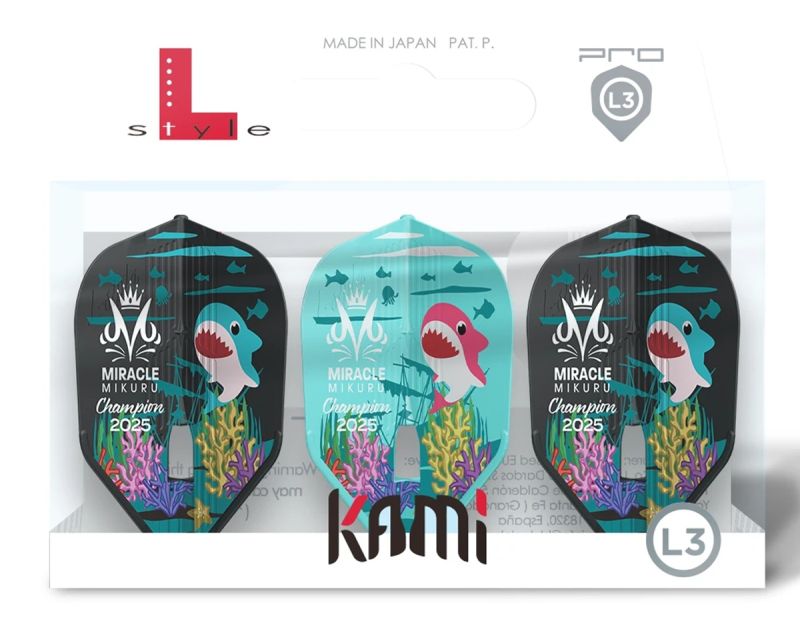 L-Style Champagne Flights Pro Kami Signature Mikuru Muramatsu 2025 Champion L3 Shape Mix Flights
