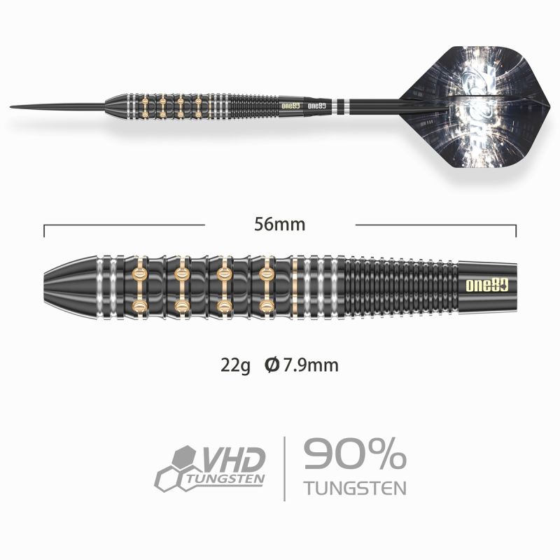 ONE80 T-Core TC1 Steeldarts 22 Gramm Steeldarts