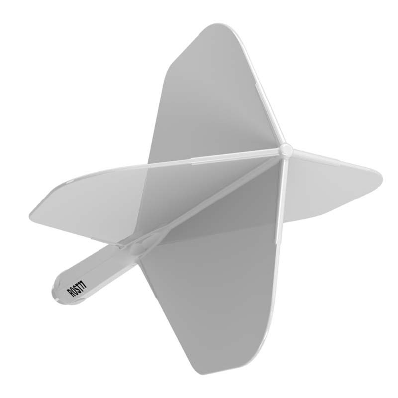 Cuesoul Dart Flight/Shaft ROST 77 Weiß Big Standard Flights