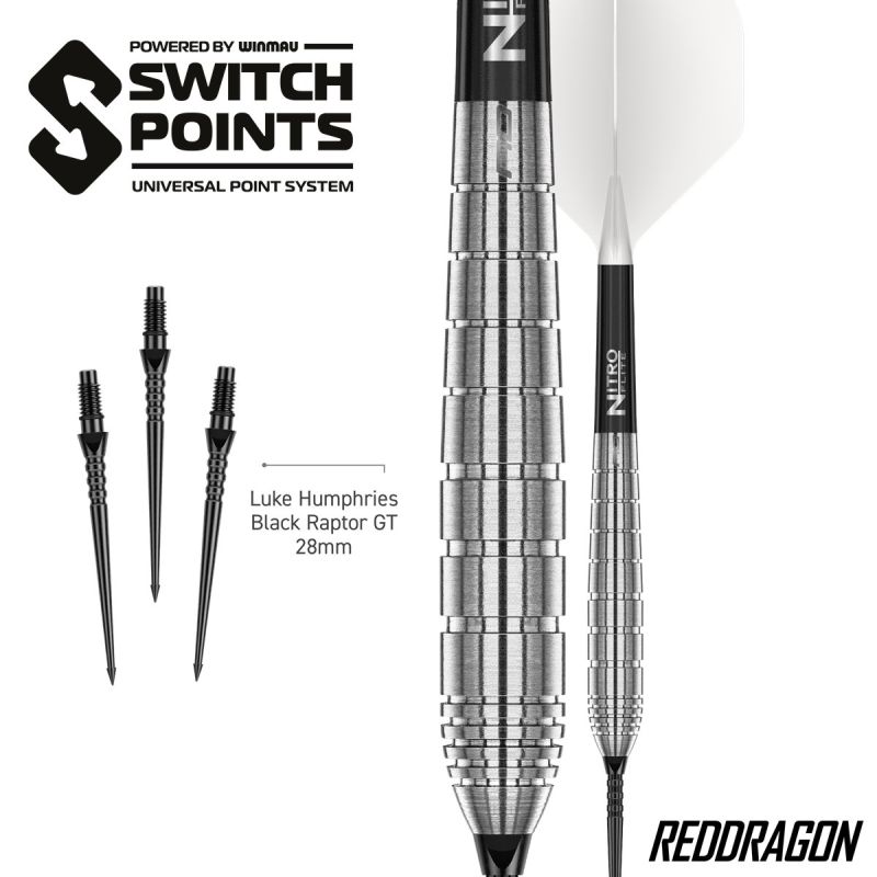 Reddragon Luke Humphries TX1 Pioneer Switch Point 90% Steeldarts 22/24 Gramm Steeldarts