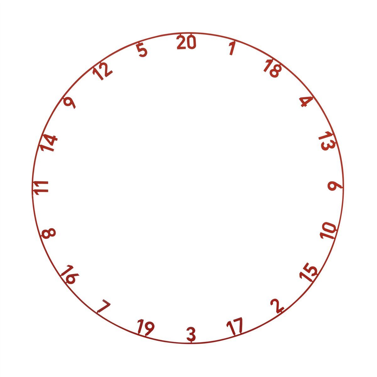 Precise180 Endorphine Zahlenring für Dartboard Zubehör Dartboard