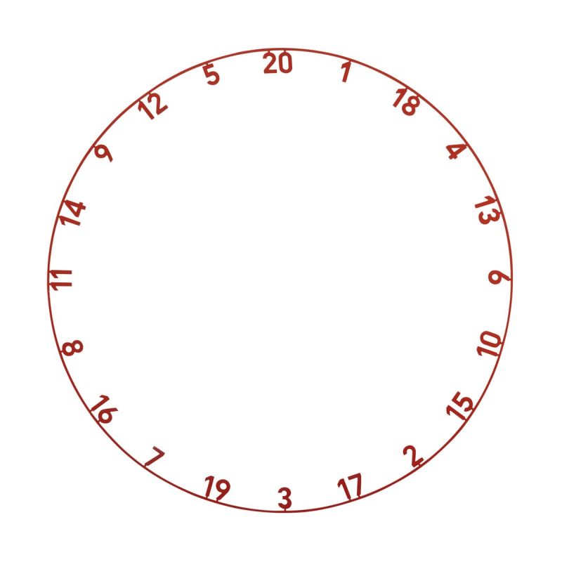 Precise180 Endorphine Zahlenring für Dartboard Zubehör Dartboard