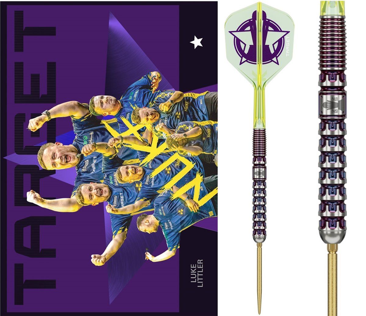 Target Luke Littler Swiss Point 90% World Champion Steeldarts 23 Gramm Steeldarts