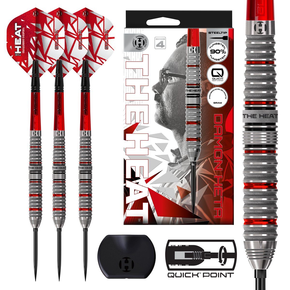 Harrows Damon Heta G4 90% Quick Points Steeldarts 21/23/24/25 Gramm Steeldarts