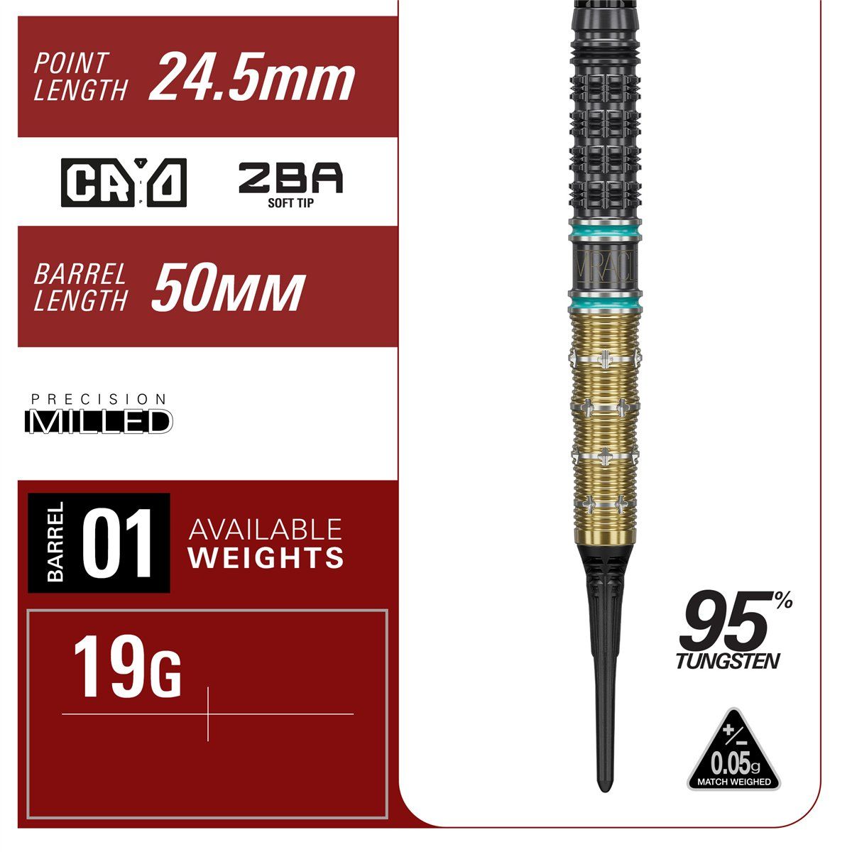Target The Miracle Mikuru Suzuki Gen 7.5 95% 2BA Softdarts 19 Gramm Softdarts
