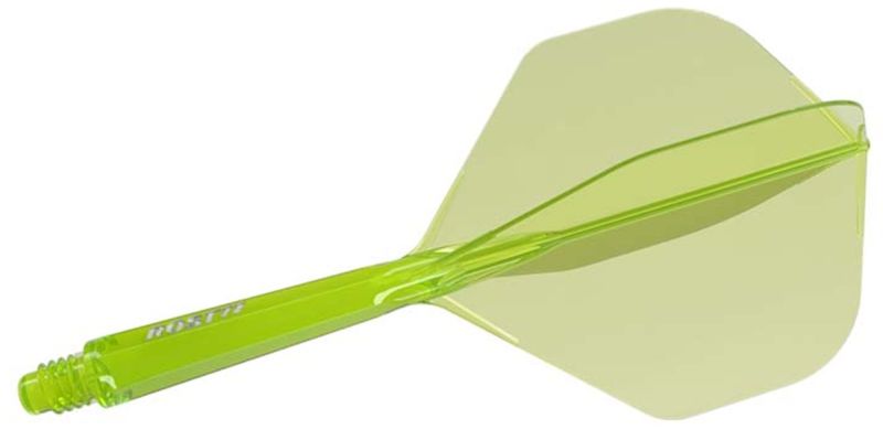 Cuesoul Dart Flight/Shaft ROST 77 Transparent Grün Big Standard Flights