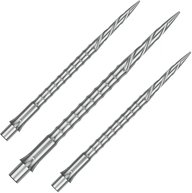 Precise180 EVO Steeldartspitze Silber Spiro 28/32/36/40 mm Wechselspitzen
