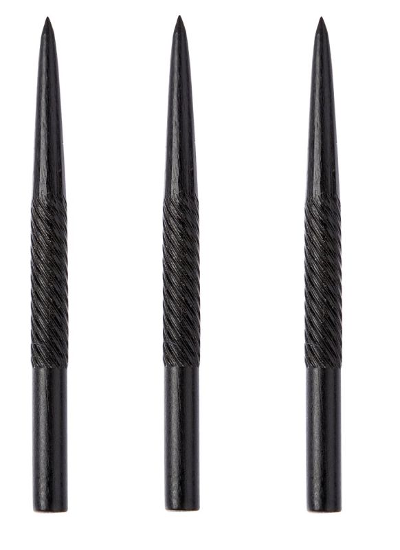 Winmau Spiral Black Points 32 mm Stahlspitzen Wechselspitzen
