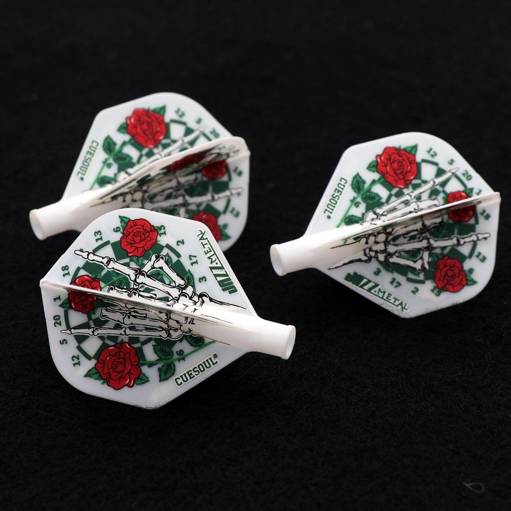 Cuesoul TERO AK4 Dart Flight Rose Weiß Standard Flights