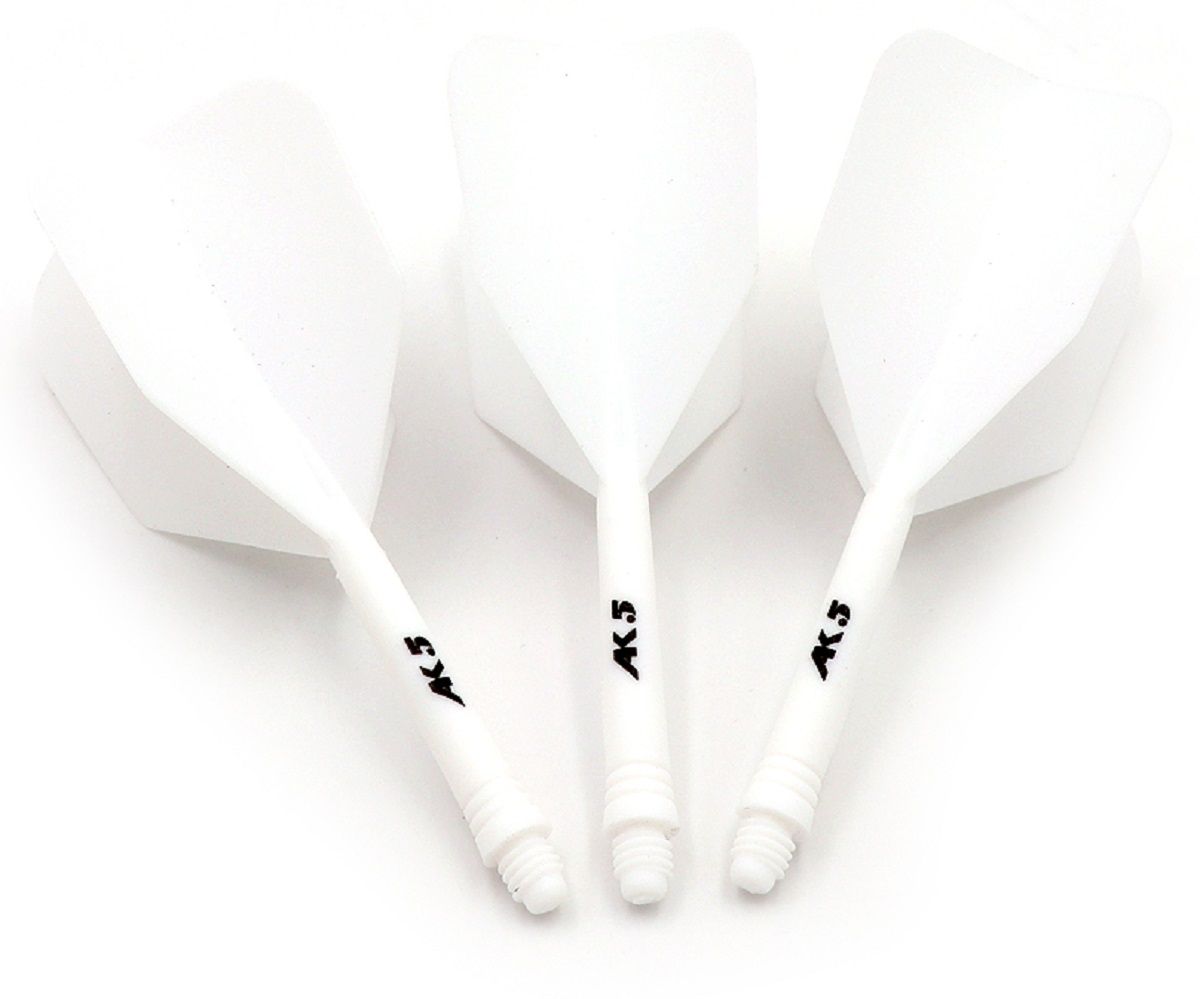 Cuesoul Dart Flight/Shaft AK5 Weiß Big Wing Flights