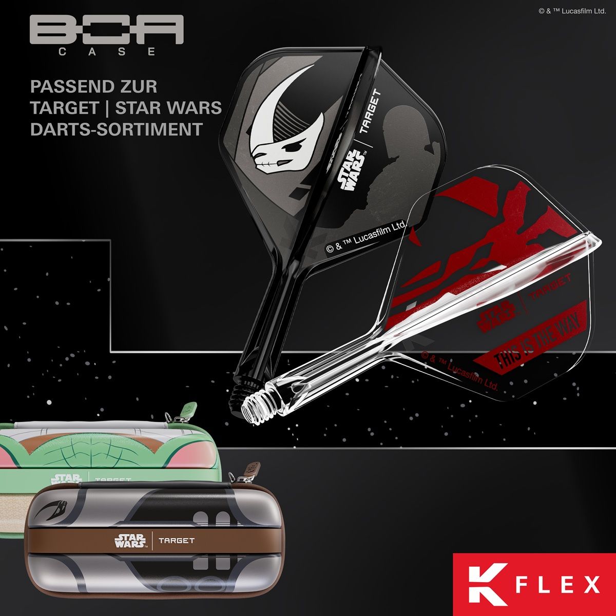 Target K-Flex Star Wars Mandalorian Shaft/Flight System Geschenk Set Standard No2 Shafts