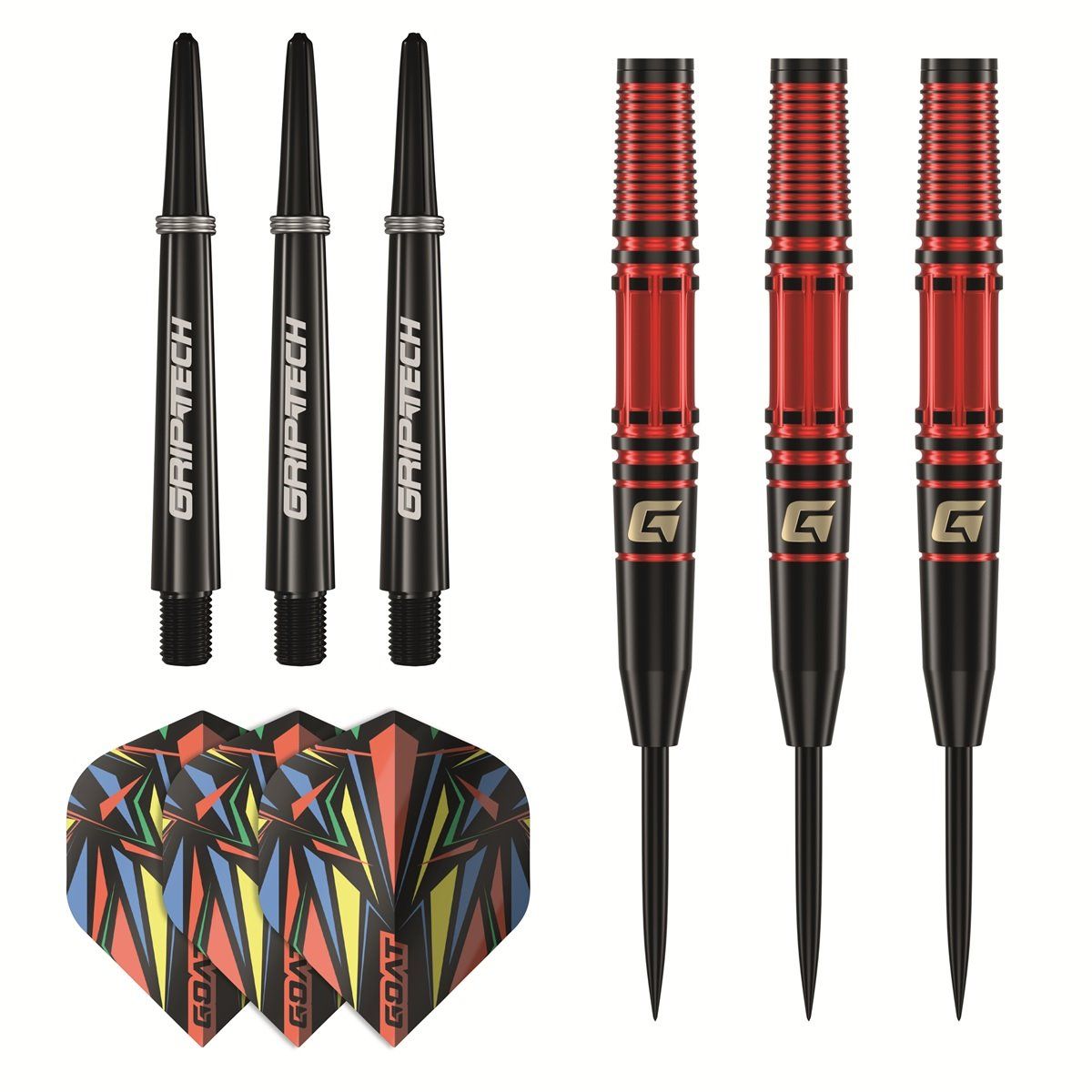 GOAT Athlete Red Brass Steeldarts 11 Gramm Steeldarts