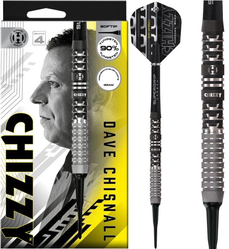 Harrows Dave Chizzy Chisnall G4 90% Softdarts 18/20 Gramm Softdarts
