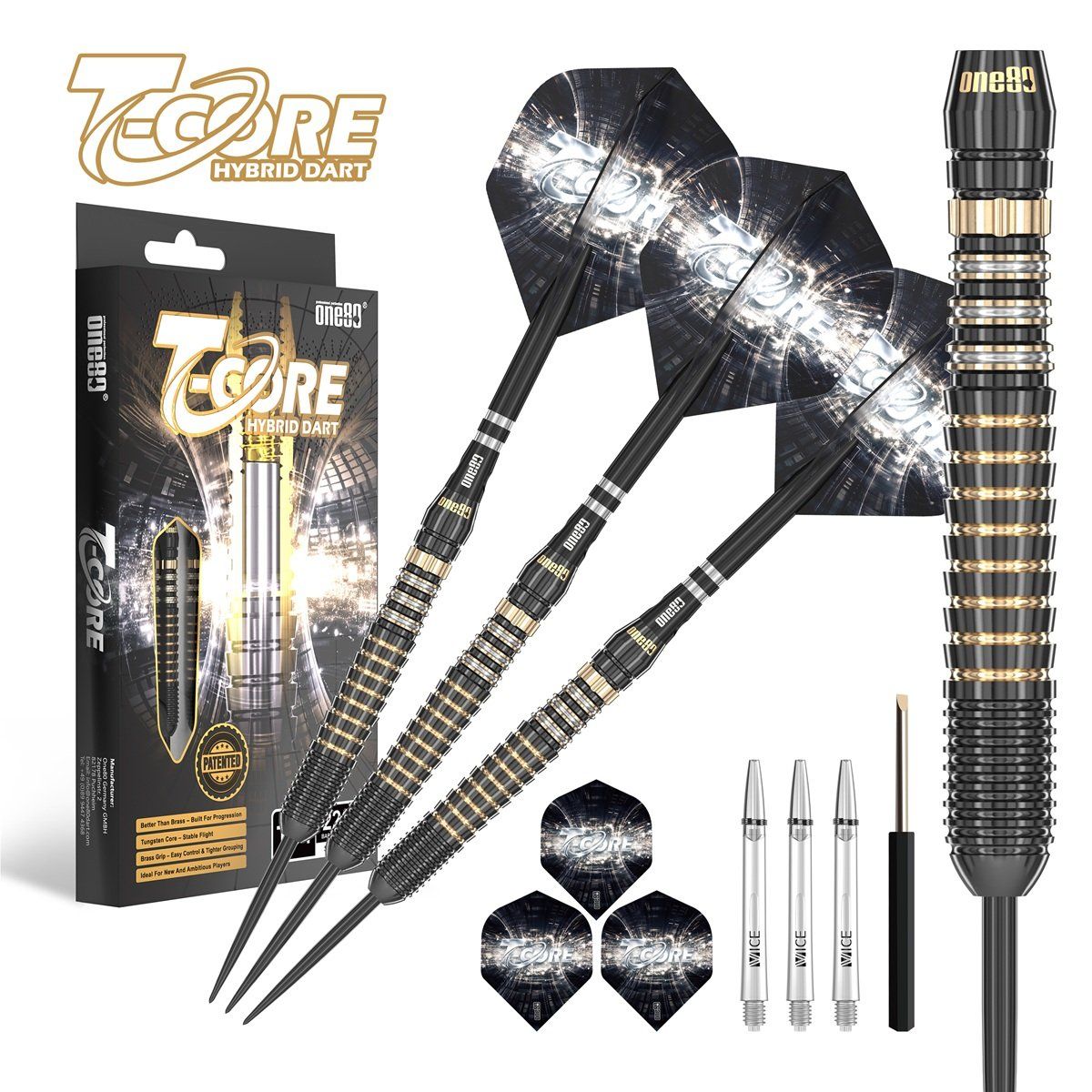 ONE80 T-Core TC4 Steeldarts 22 Gramm Steeldarts