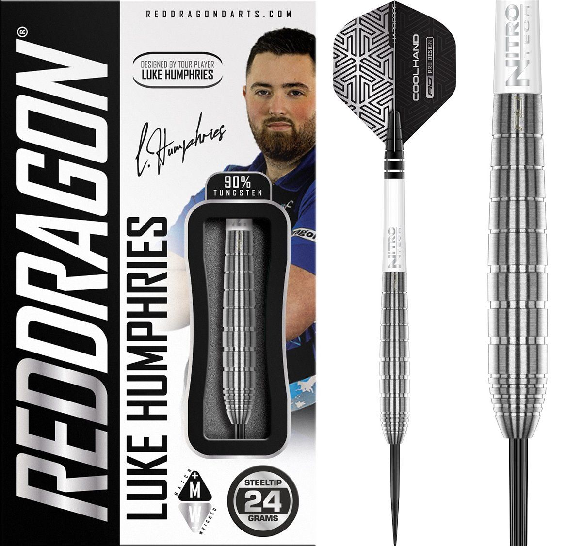 RedDragon Luke Humphries TX1 90% Steeldarts 22/24 Gramm Steeldarts