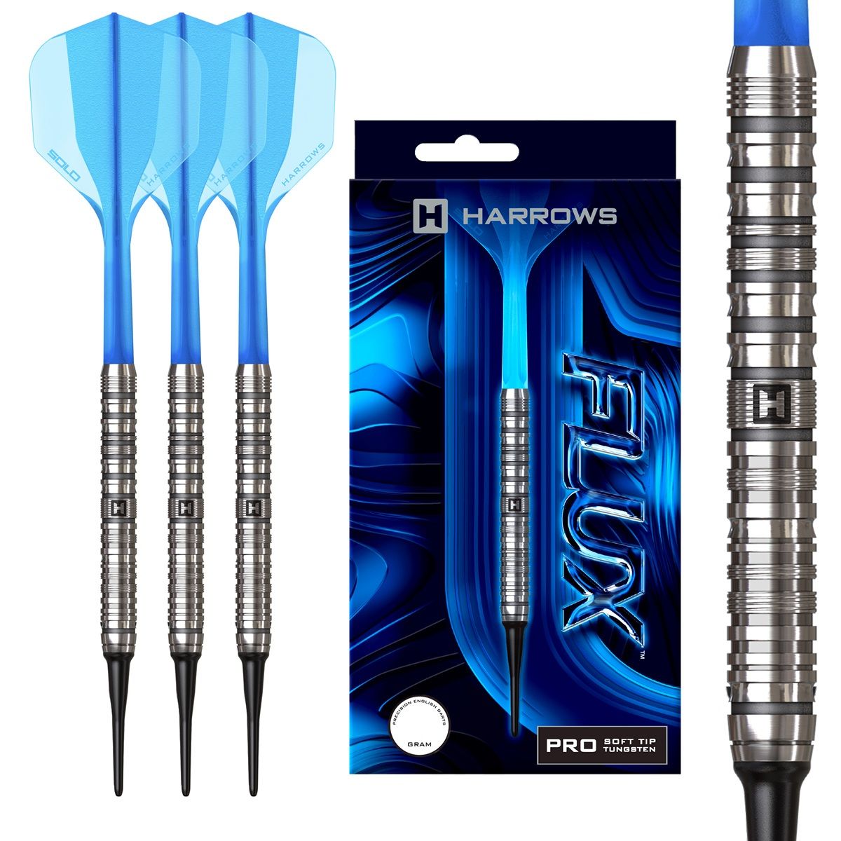 Harrows Flux Tungsten Pro Softdarts 20 Gramm Softdarts