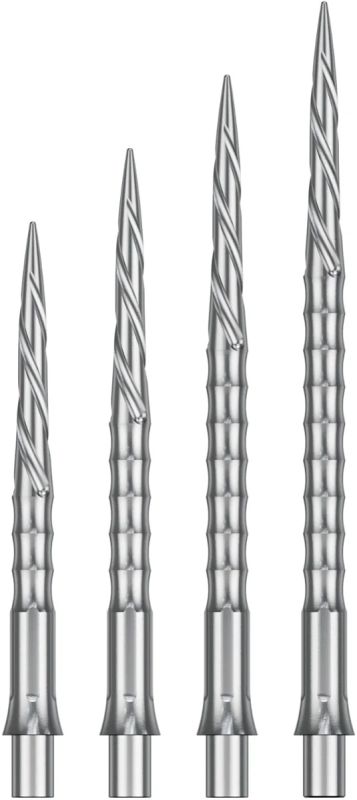 Precise180 EVO Steeldartspitze Silber Spiro 28/32/36/40 mm Wechselspitzen