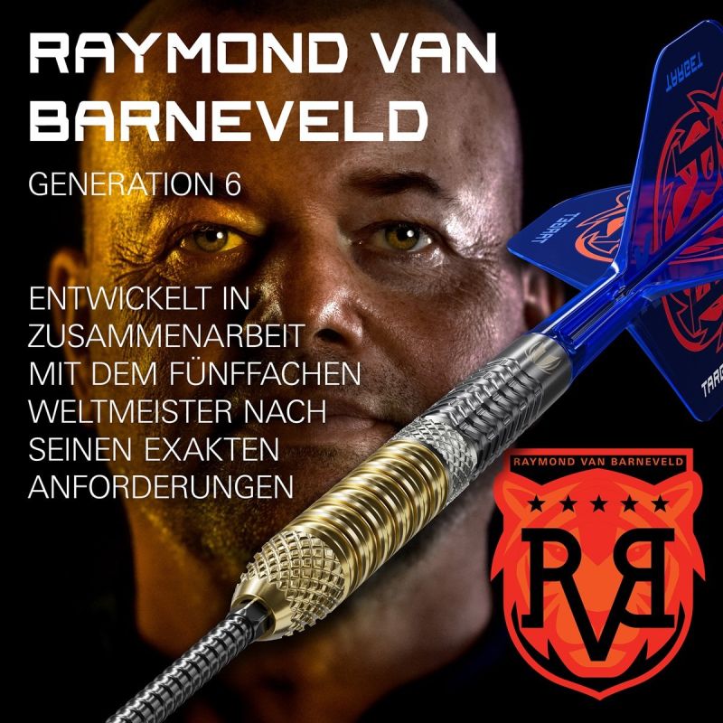 Target Raymond van Barneveld Gen6 Swiss Point 95% Steeldarts 21/23/25 Gramm Steeldarts