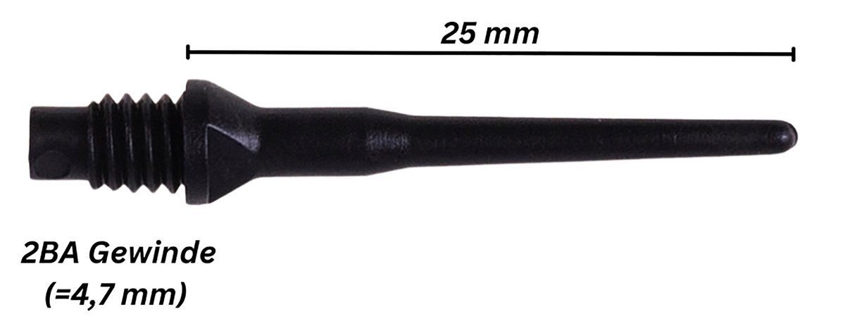 Karella Keypoint-Special Softdart Spitzen 2BA 1000 Stück Soft Dart Spitzen E-Dart