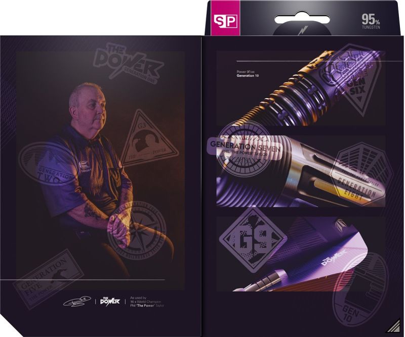 Target Phil the Power Taylor 9FIVE 95% G10 Swiss Point 2023 Steeldarts 22/24/26 Gramm Steeldarts