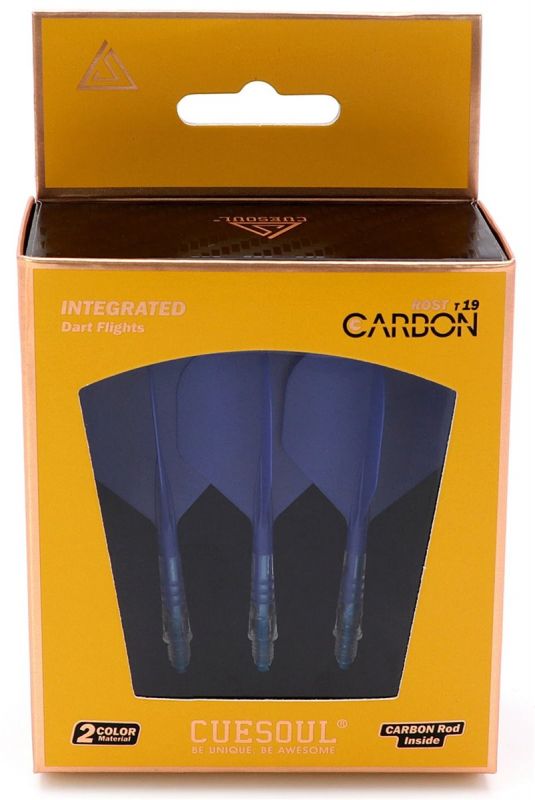 Cuesoul Dart Flight/Shaft ROST T19 Carbon Shaft Blau/Blau Standard Flights