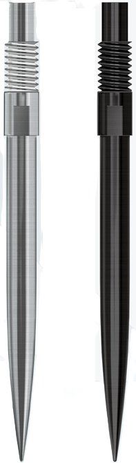 Harrows Quick Points 30/35/40 mm Silber/Schwarz Wechselspitzen