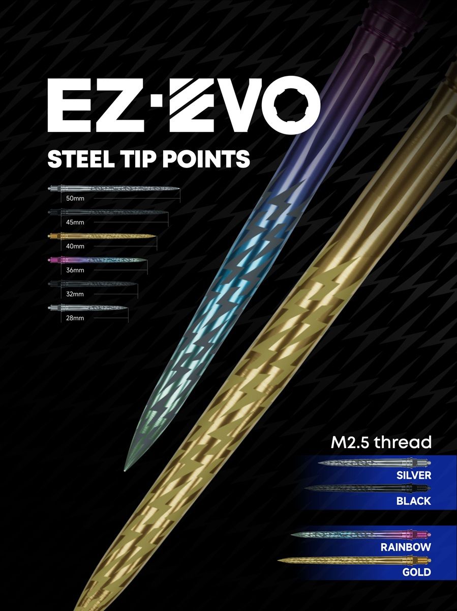 Caliburn EZ EVO Points Laser Lightning Rainbow 28/32/36/40/45/50 mm Wechselspitzen